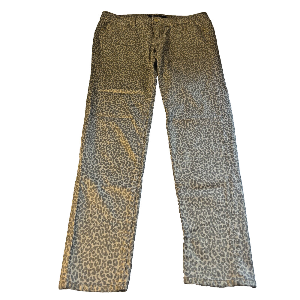CP Jeans - Animal l Metallic Print Denim Stretch Skinny Jeans - 13 Jrs. 34 x 30